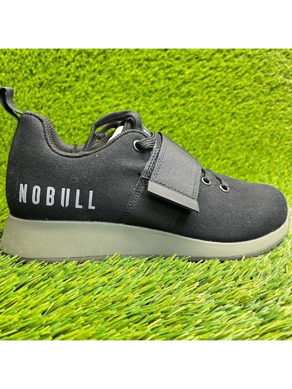 Nobull Canvas Lifter Womens Size 7.5 Black Weightlifting Training Shoes Sneakers